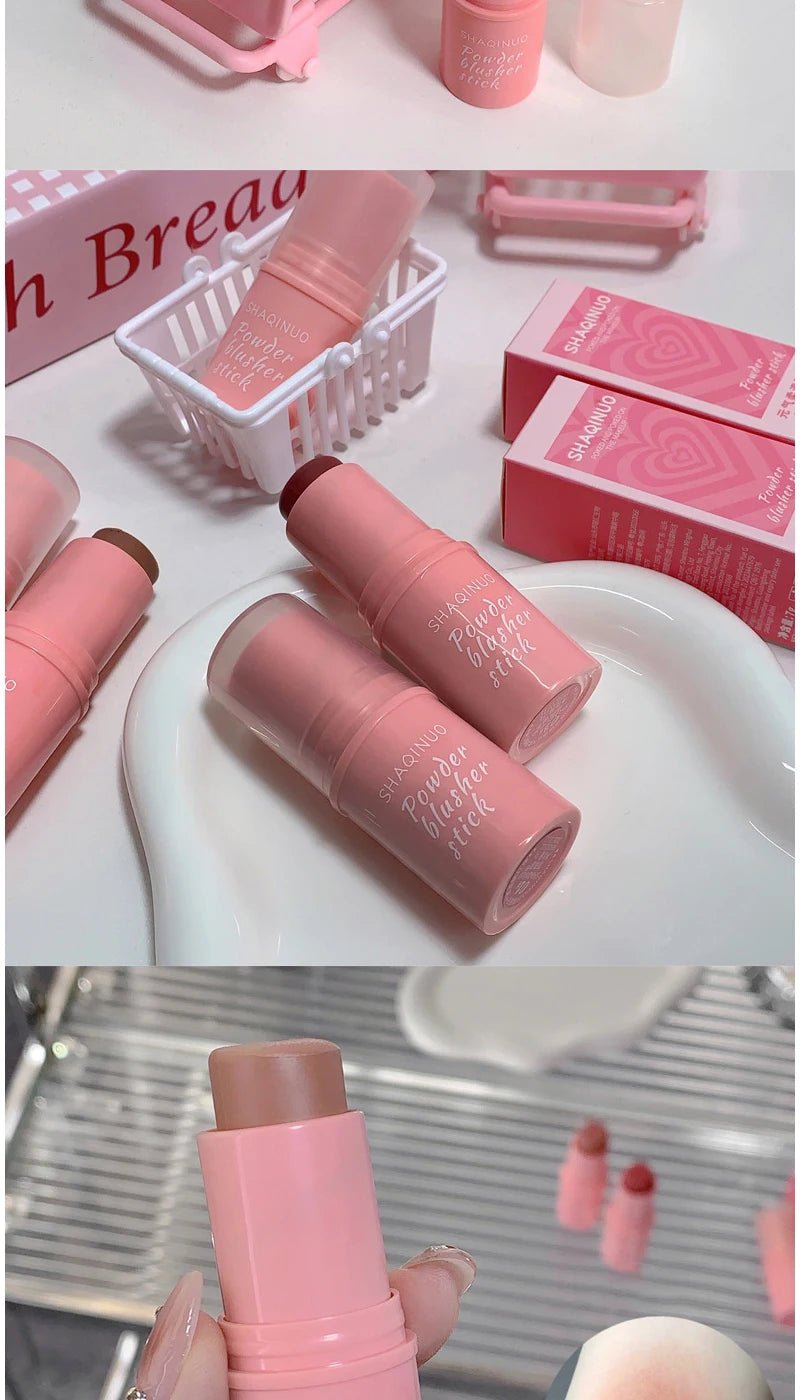 Energizing Creamy Blush Stick — Natural Matte Youthful Glow in 3 Shades - Mzunye