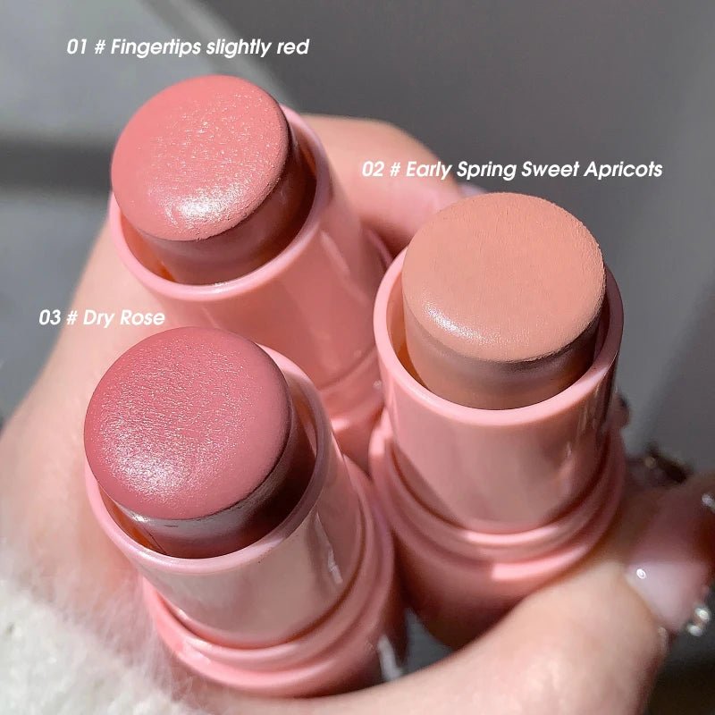 Energizing Creamy Blush Stick — Natural Matte Youthful Glow in 3 Shades - Mzunye