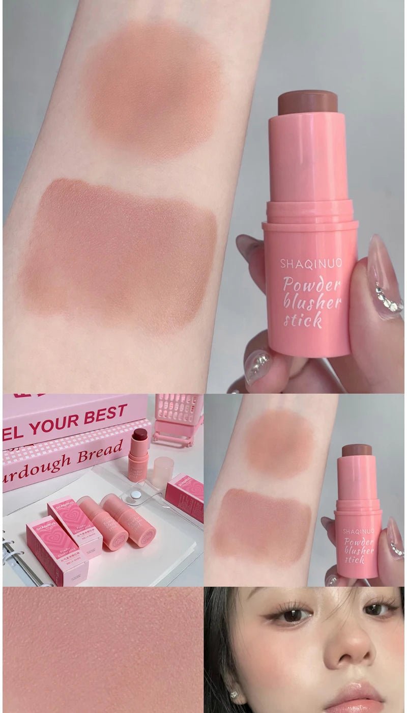 Energizing Creamy Blush Stick — Natural Matte Youthful Glow in 3 Shades - Mzunye