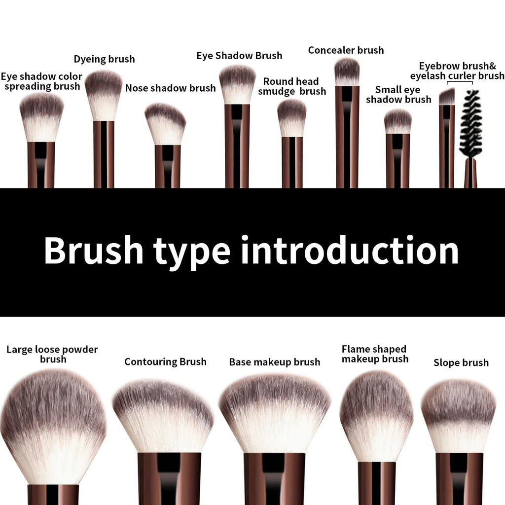 Flawless Blending • Soft Bristles • Complete Face & Eye Kit - Mzunye