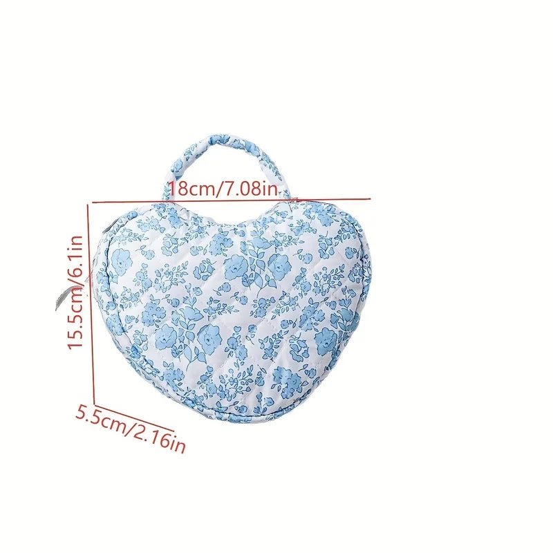 Floral Travel Makeup Bag – Large Capacity Cosmetic Organizer with Handles - Mzunye