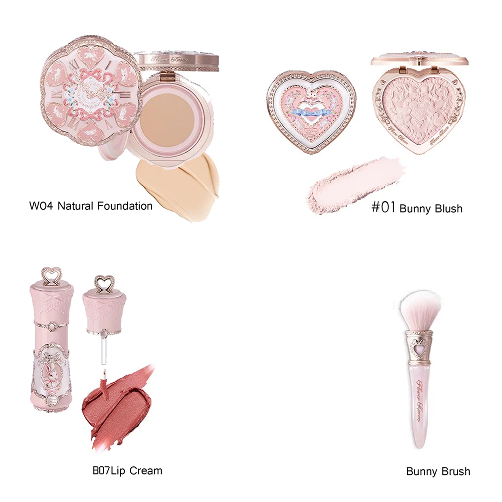 Flower Knows Luxury Makeup Gift Set — Concealer, Blusher & Lipstick Collection - Mzunye