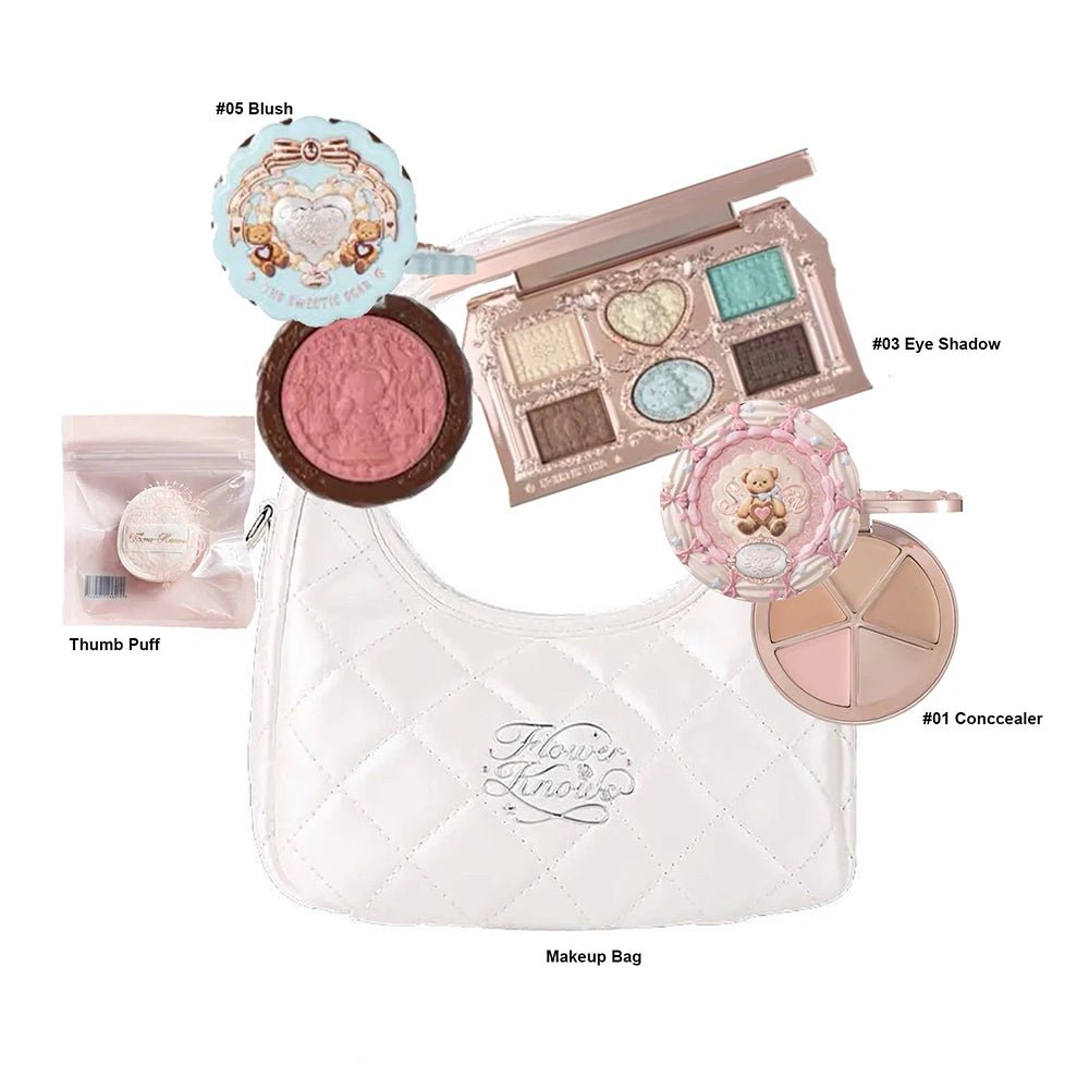 Flower Knows Luxury Makeup Gift Set — Concealer, Blusher & Lipstick Collection - Mzunye