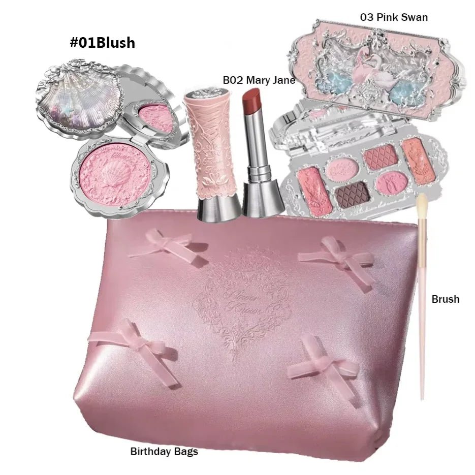Flower Knows Luxury Makeup Gift Set — Concealer, Blusher & Lipstick Collection - Mzunye