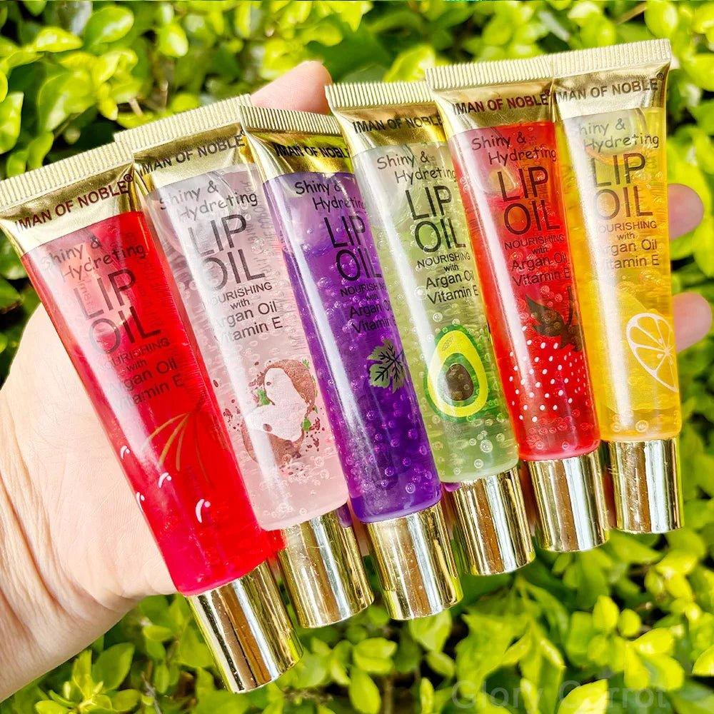 Fruity Glam 6 - Piece Lip Gloss Set — Hydrating Watery Glossy Lips - Mzunye