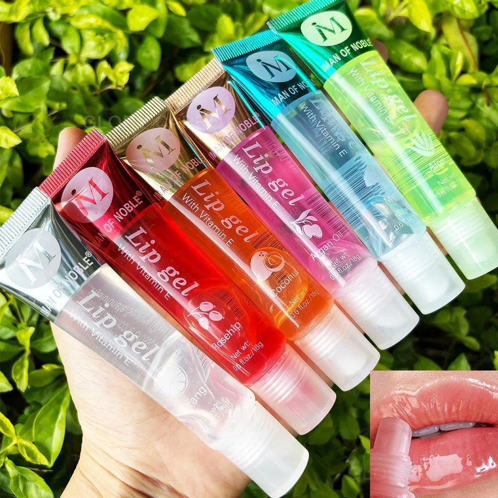 Fruity Glam 6 - Piece Lip Gloss Set — Hydrating Watery Glossy Lips - Mzunye