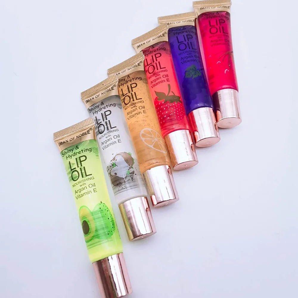 Fruity Glam 6 - Piece Lip Gloss Set — Hydrating Watery Glossy Lips - Mzunye