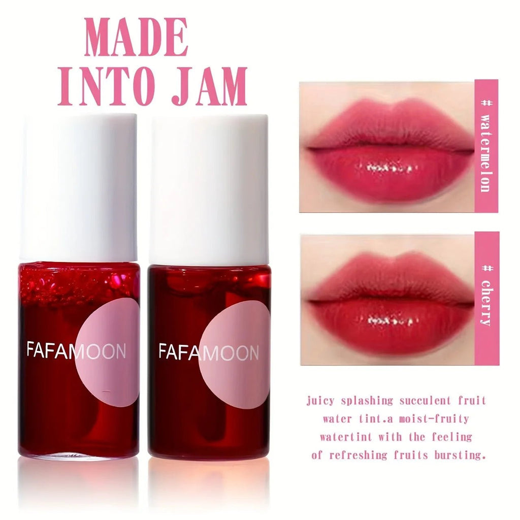 Fruity Lip Tint Water Gloss — Moisturizing Waterproof Liquid Lipstick in 4 Long - Lasting Colors - Mzunye