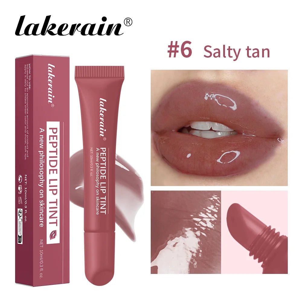 Glass Lip Oil Serum — 10ml Jelly Mirror Glaze with 8 Shades - Mzunye