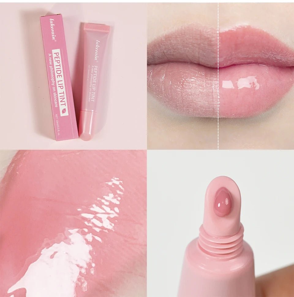 Glass Lip Oil Serum — 10ml Jelly Mirror Glaze with 8 Shades - Mzunye