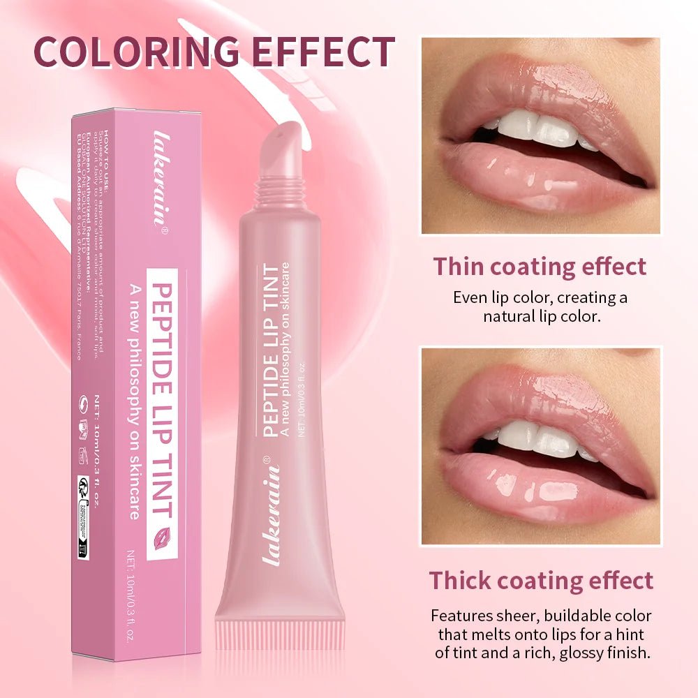 Glass Lip Oil Serum — 10ml Jelly Mirror Glaze with 8 Shades - Mzunye
