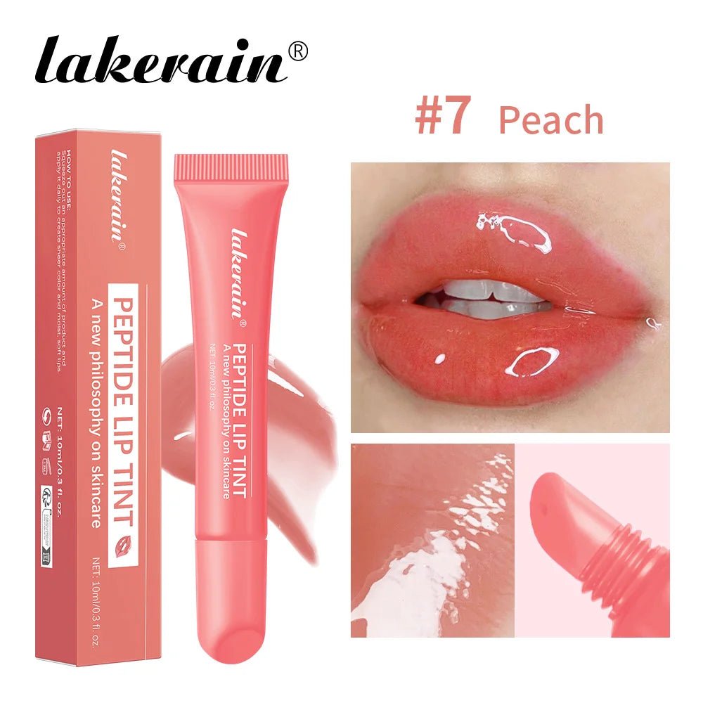 Glass Lip Oil Serum — 10ml Jelly Mirror Glaze with 8 Shades - Mzunye