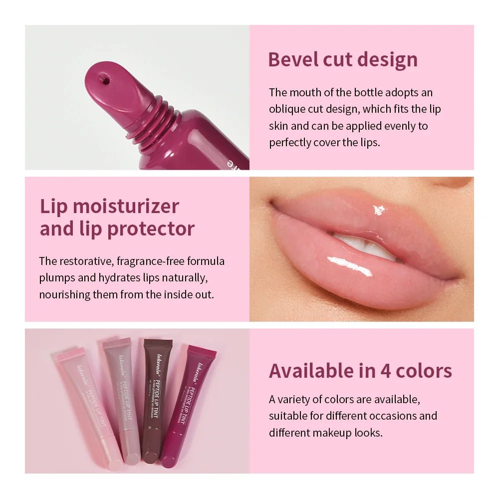 Glass Lip Oil Serum — 10ml Jelly Mirror Glaze with 8 Shades - Mzunye