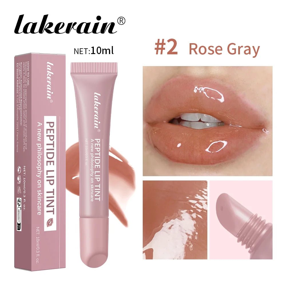 Glass Lip Oil Serum — 10ml Jelly Mirror Glaze with 8 Shades - Mzunye