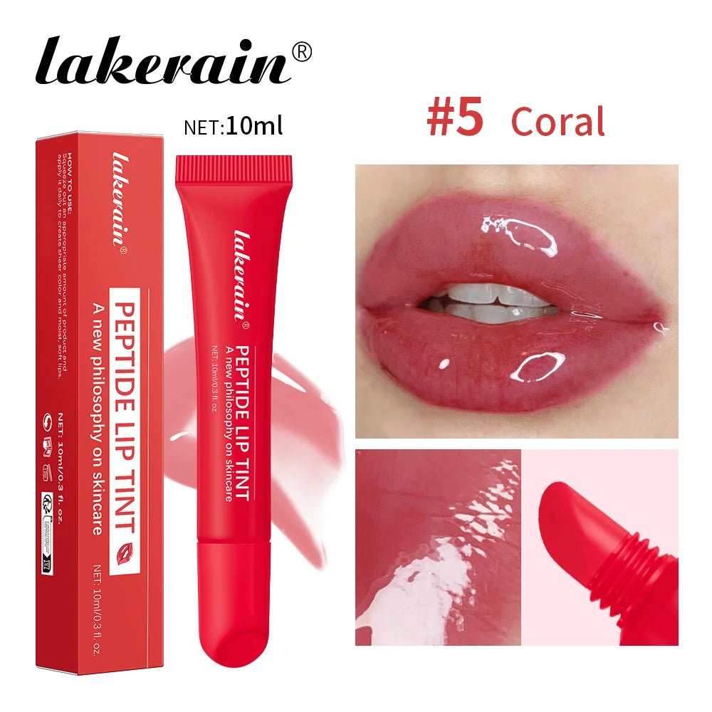 Glass Lip Oil Serum — 10ml Jelly Mirror Glaze with 8 Shades - Mzunye
