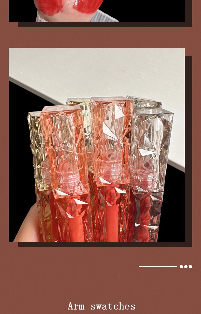Glass Mirror Lip Gloss — Waterproof Long - Lasting Transparent Color - Mzunye