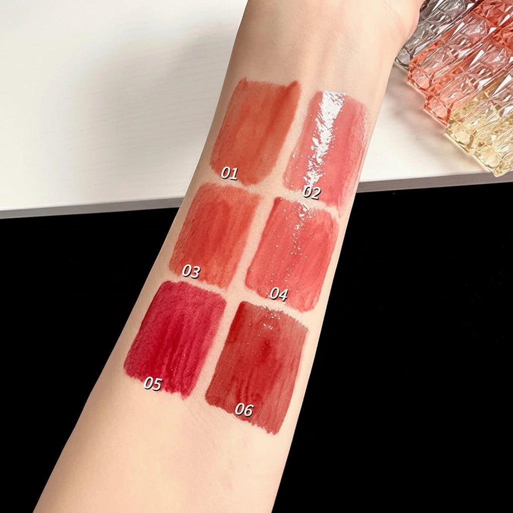 Glass Mirror Lip Gloss — Waterproof Long - Lasting Transparent Color - Mzunye