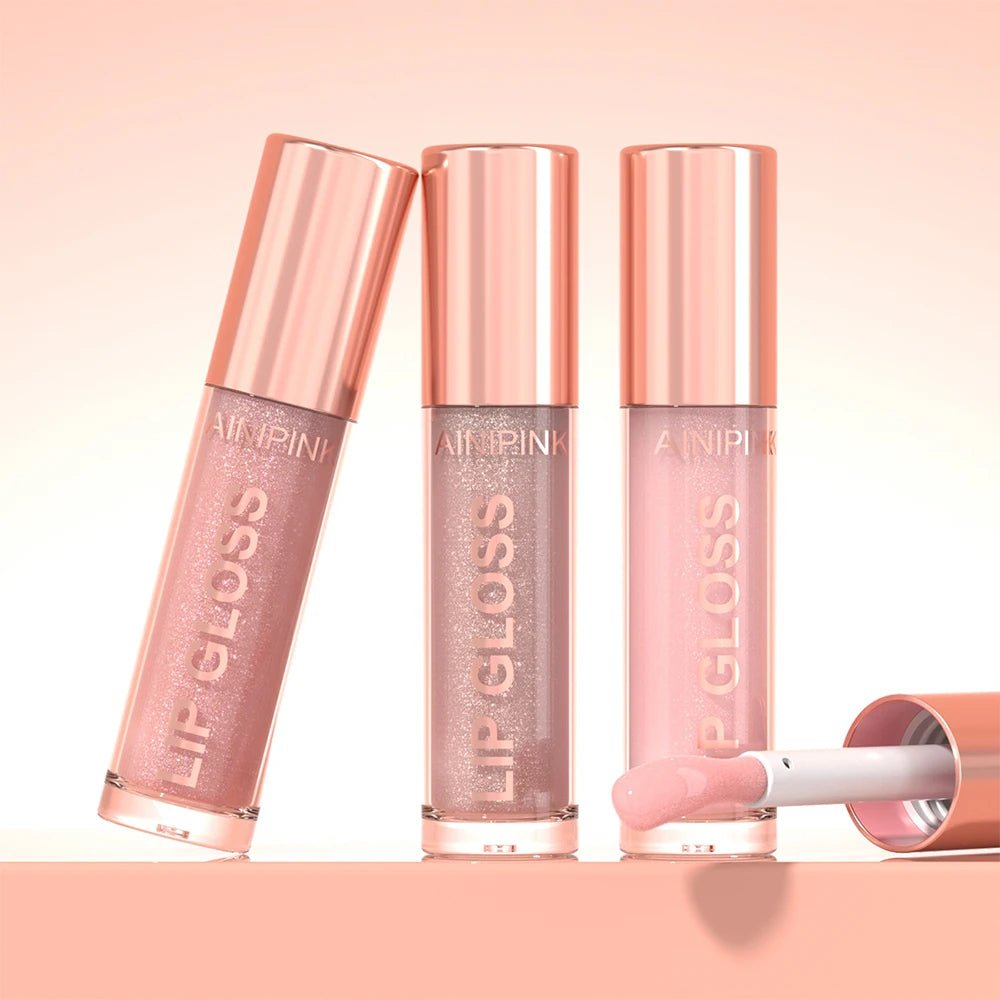 Glitter Lip Gloss — Moisturizing Waterproof Natural Lip Plumper with High Pigment & Long - Lasting Tint - Mzunye