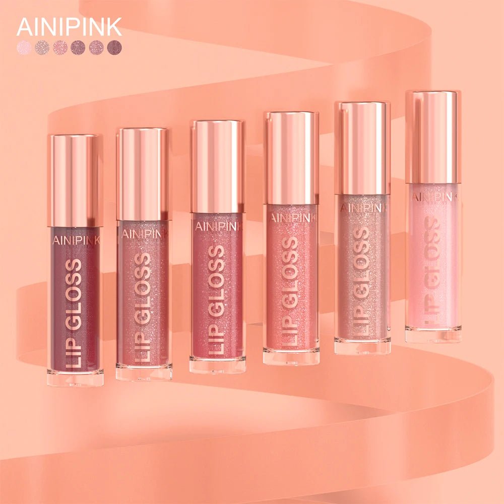 Glitter Lip Gloss — Moisturizing Waterproof Natural Lip Plumper with High Pigment & Long - Lasting Tint - Mzunye