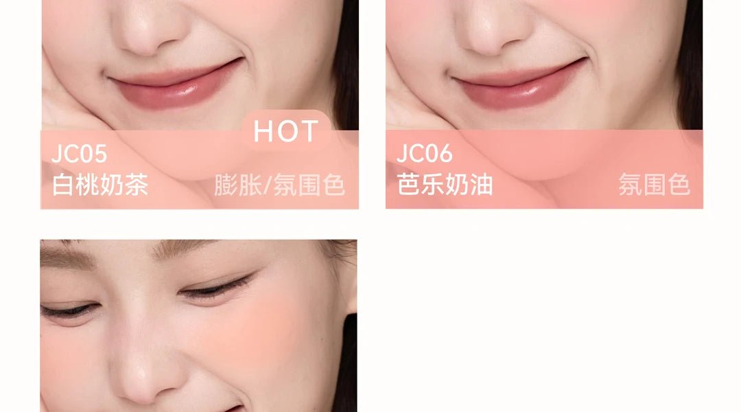 Glossy Moisturizing Liquid Blush — Natural Long - Lasting Cheek Rouge in 7 Shades - Mzunye
