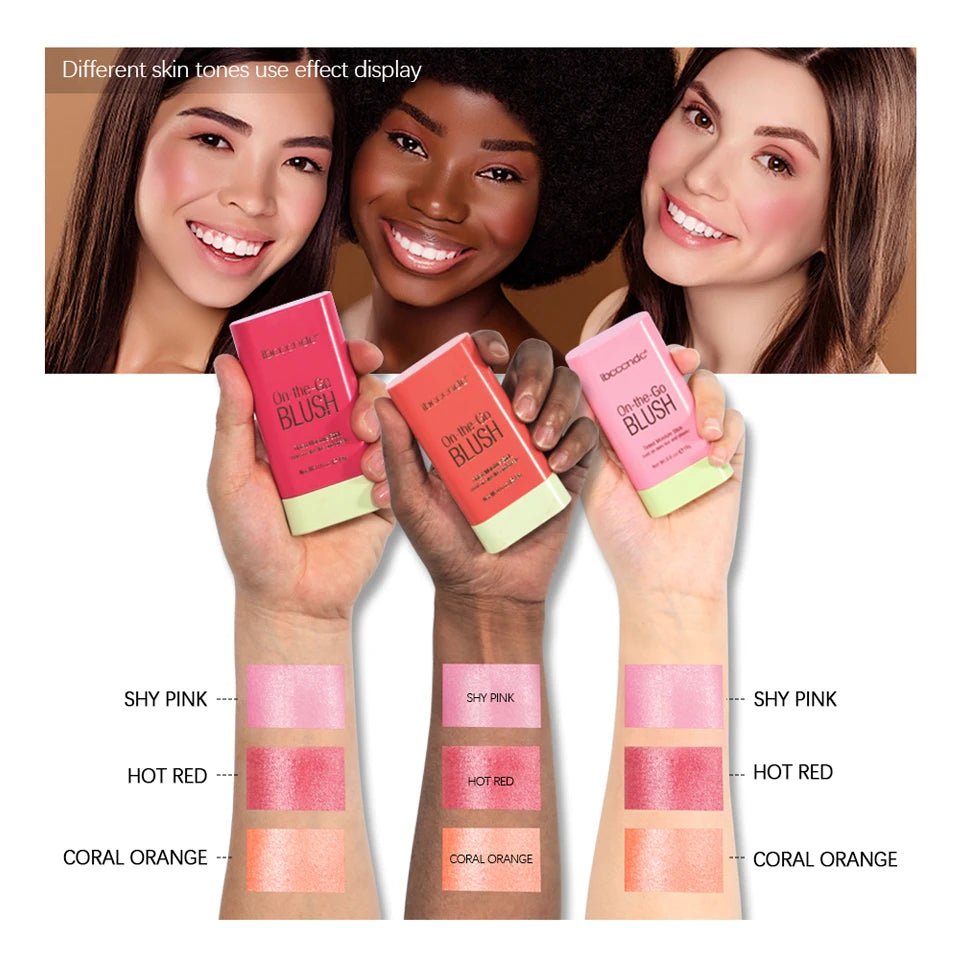 Glow Blush Stick — Waterproof Cream Blusher in 7 Shades - Mzunye