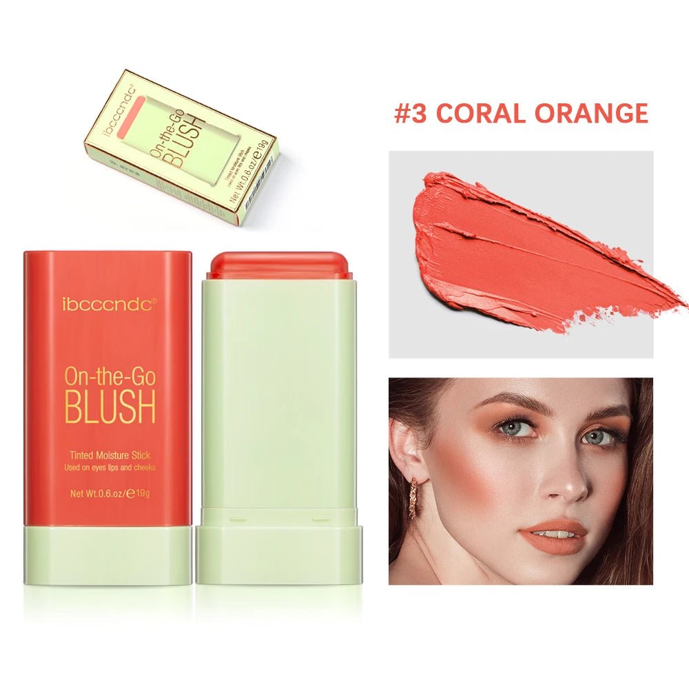 Glow Blush Stick — Waterproof Cream Blusher in 7 Shades - Mzunye