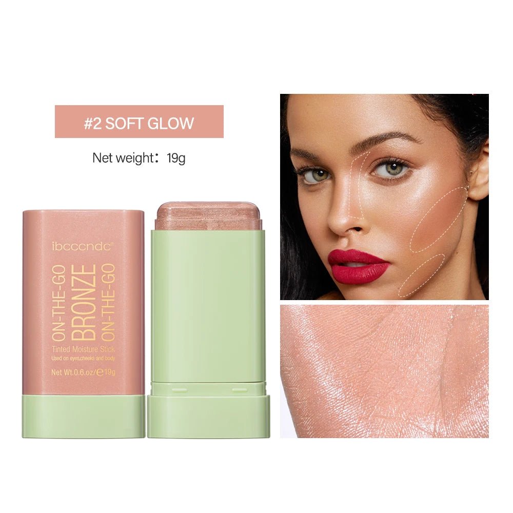 Glow Blush Stick — Waterproof Cream Blusher in 7 Shades - Mzunye