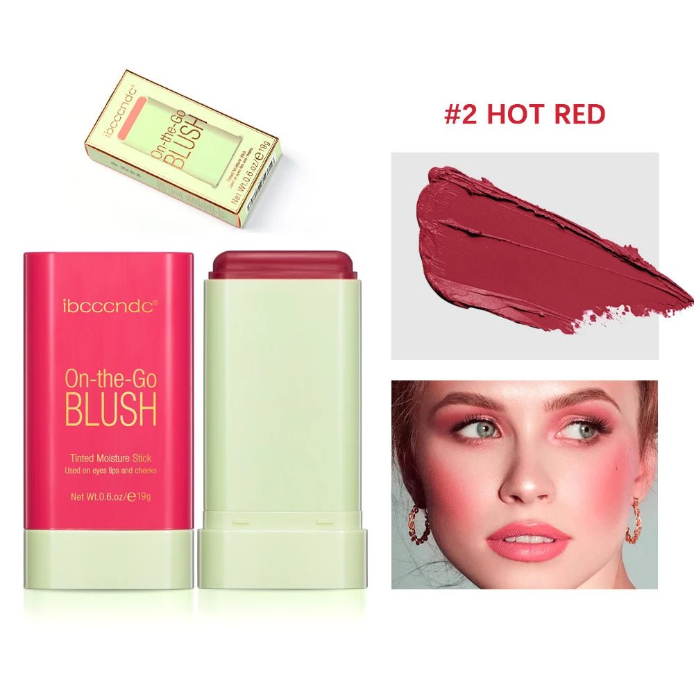 Glow Blush Stick — Waterproof Cream Blusher in 7 Shades - Mzunye