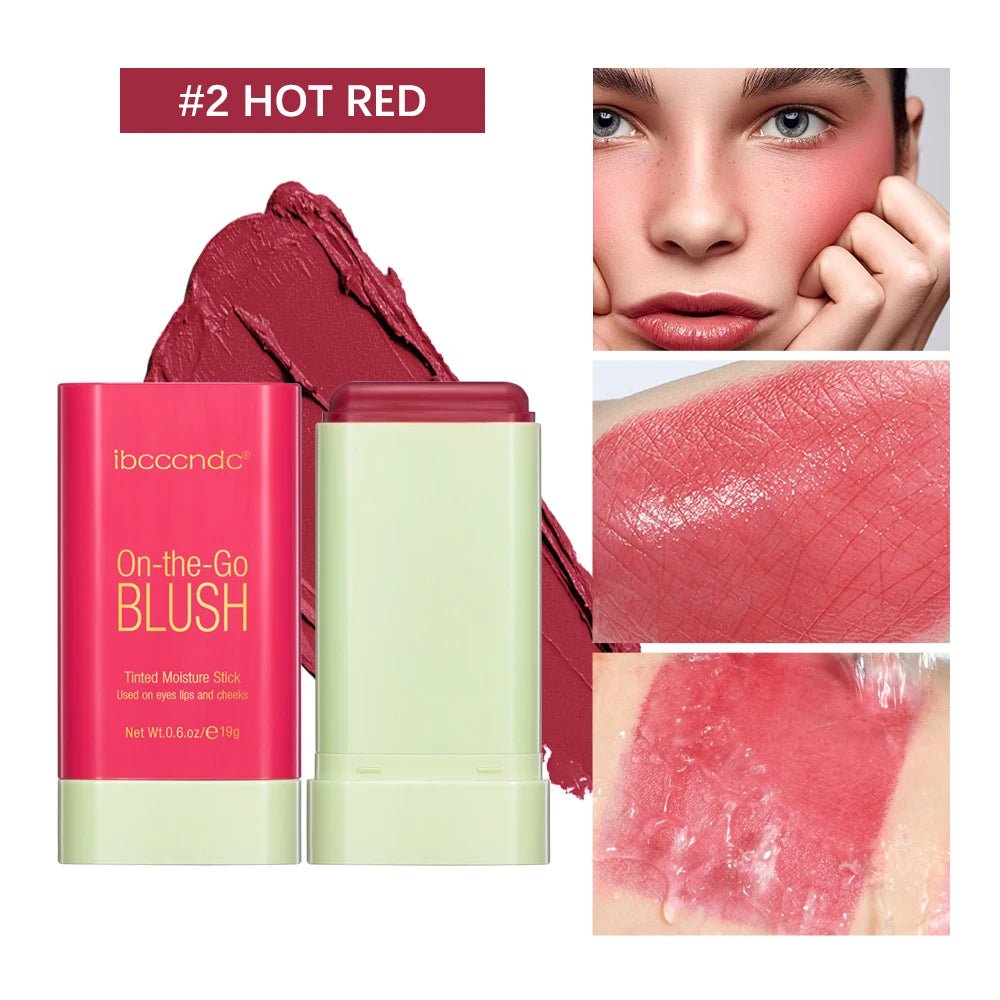 Glow Blush Stick — Waterproof Cream Blusher in 7 Shades - Mzunye
