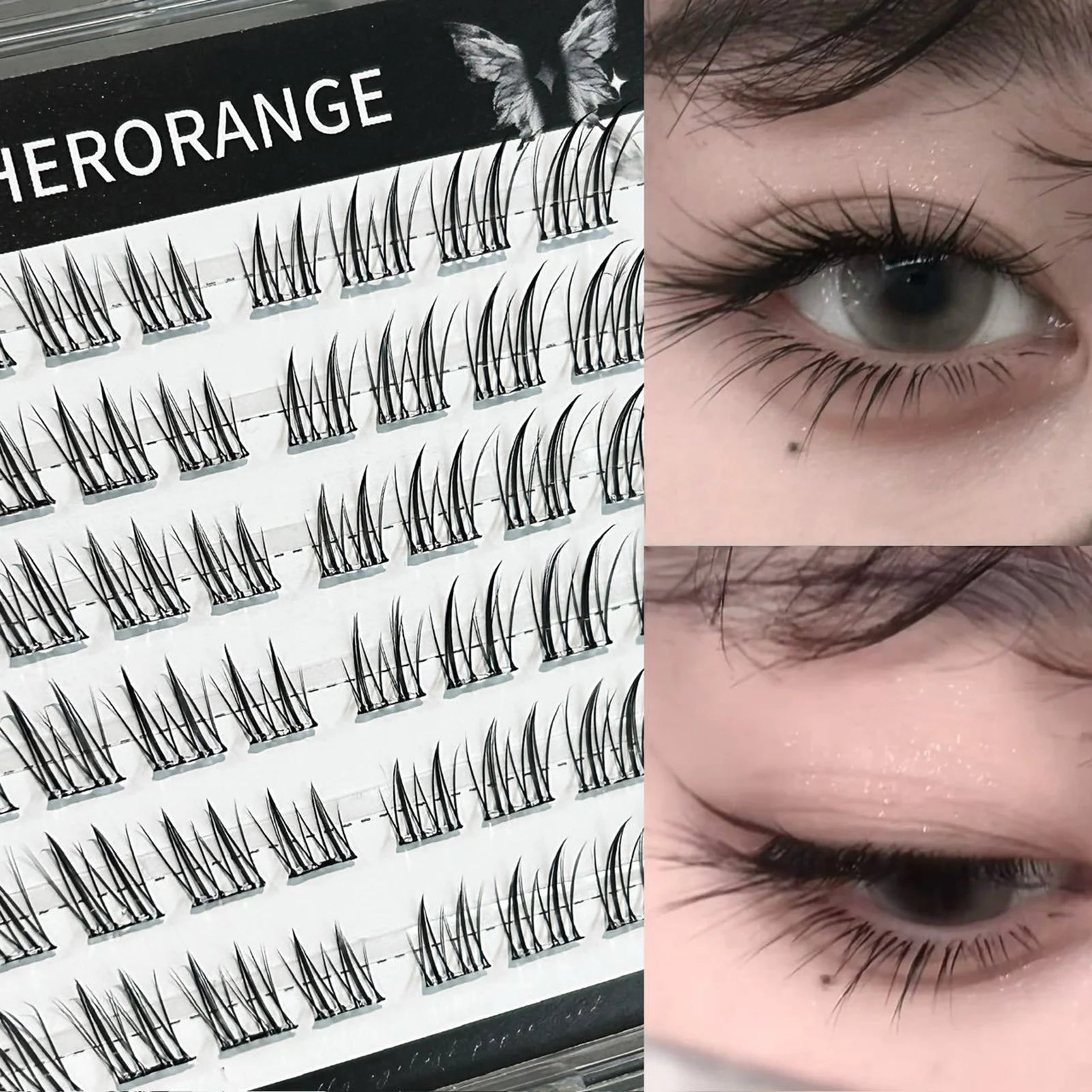 Glue - Free Lash Clusters — Eye - Lifting DIY Faux Lashes, 16 Styles - Mzunye