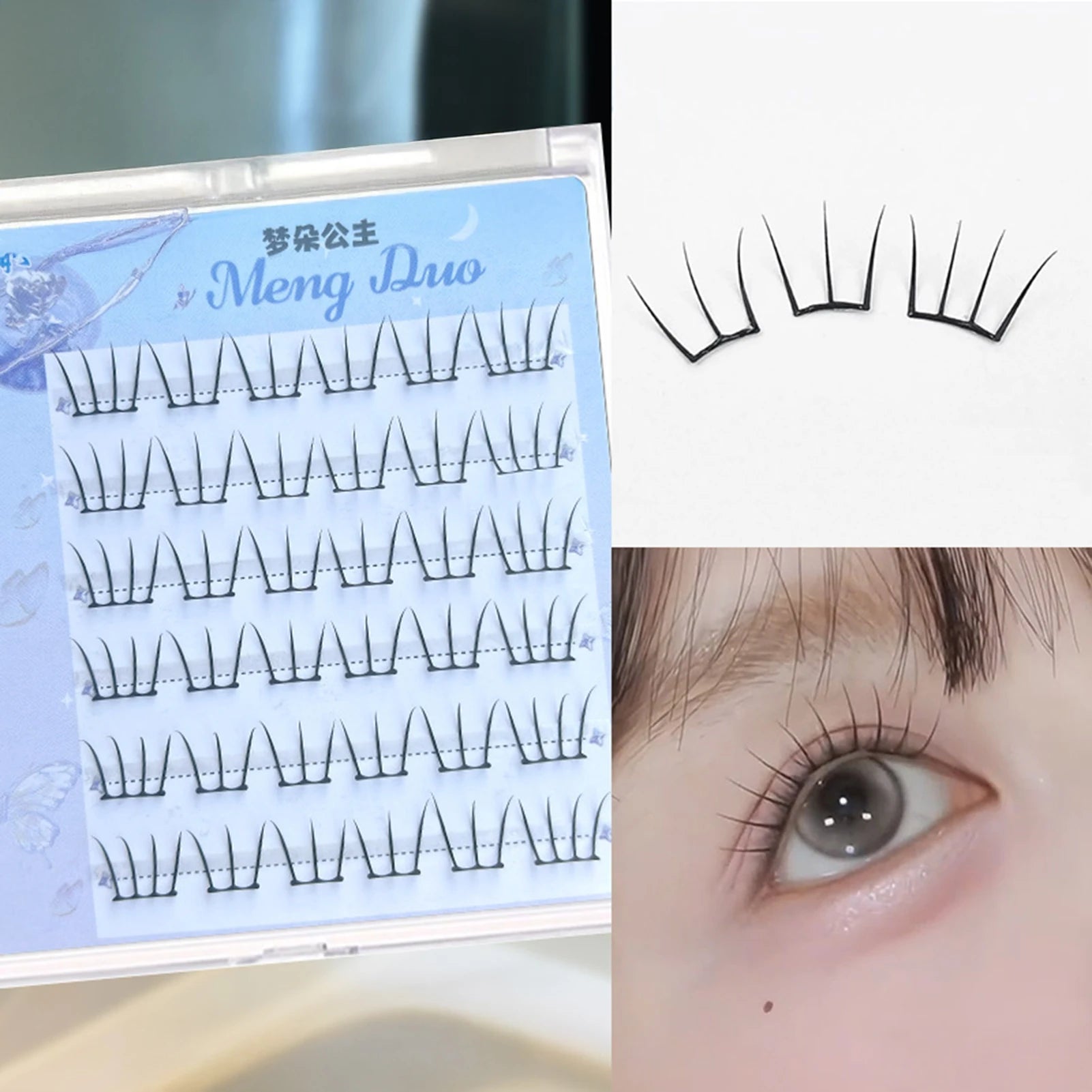 Glue - Free Lash Clusters — Eye - Lifting DIY Faux Lashes, 16 Styles - Mzunye