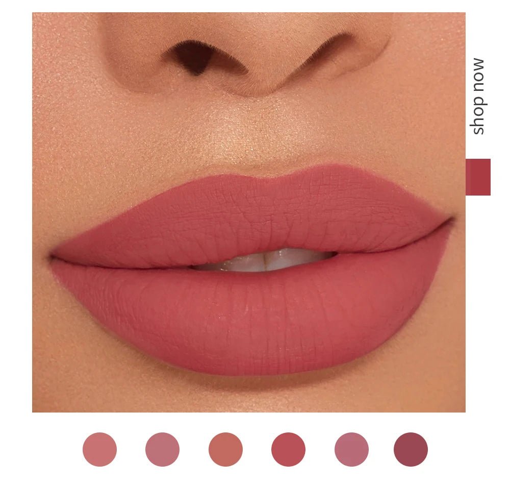 6pc Matte Liquid Lipstick Gift Box Set — Non-Stick Long-Lasting Formula | Mzunye