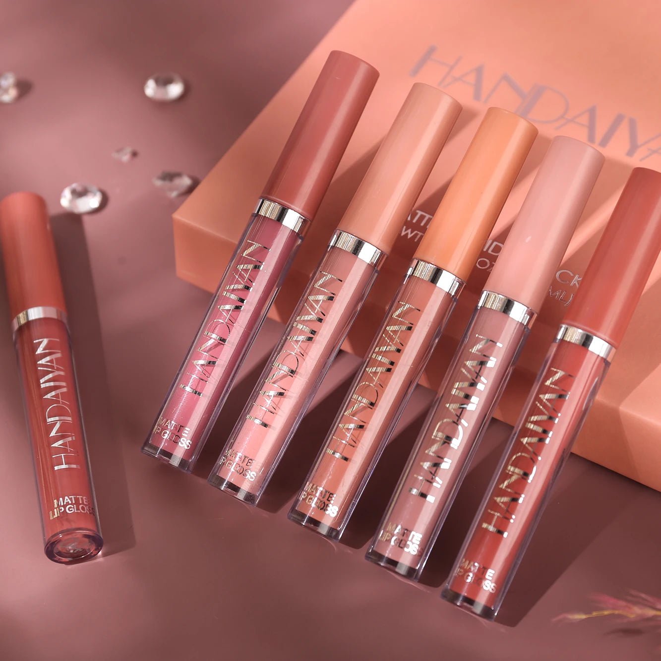6pc Matte Liquid Lipstick Gift Box Set — Non-Stick Long-Lasting Formula | Mzunye