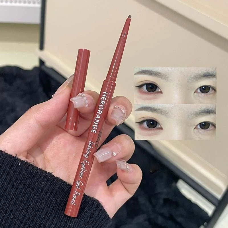 High - Pigment Waterproof Eyeliner Pencil — 12 Colours Including Wine Red & Nude Tones - Mzunye