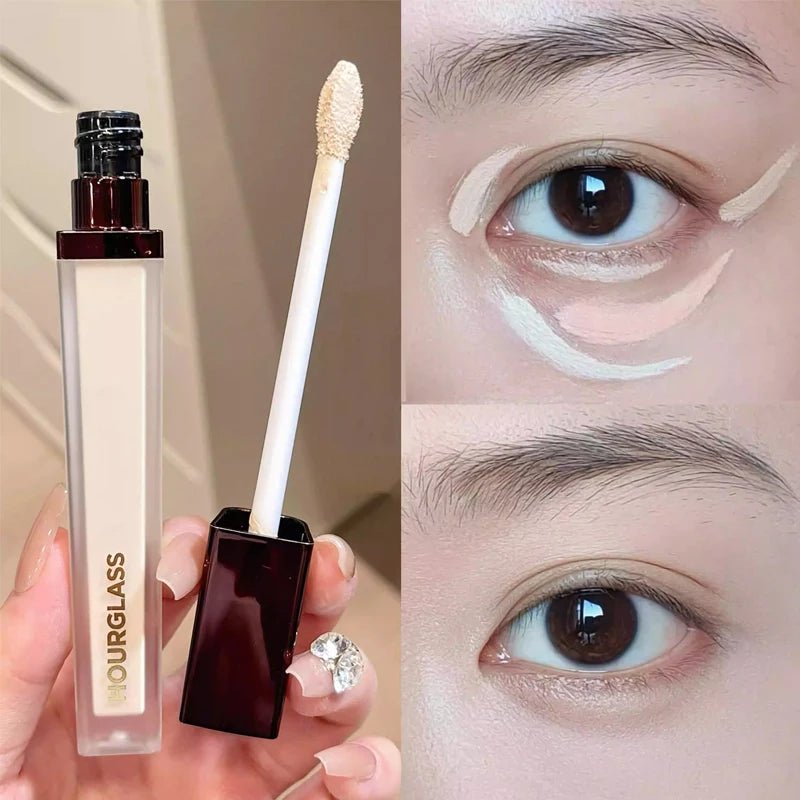 Hourglass 2 - in - 1 Hourglass Solid Lip Gloss & Invisible Concealer | Brightening, Dark Circle & Acne Coverage — 14 Shades - Mzunye