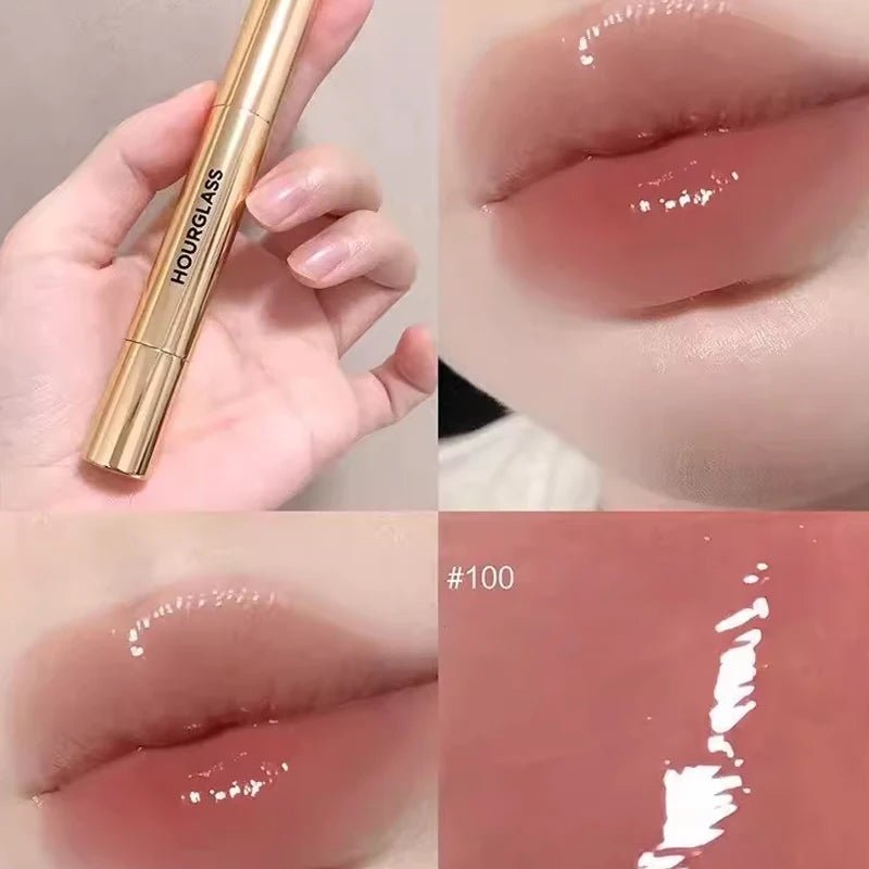 Hourglass 2 - in - 1 Hourglass Solid Lip Gloss & Invisible Concealer | Brightening, Dark Circle & Acne Coverage — 14 Shades - Mzunye