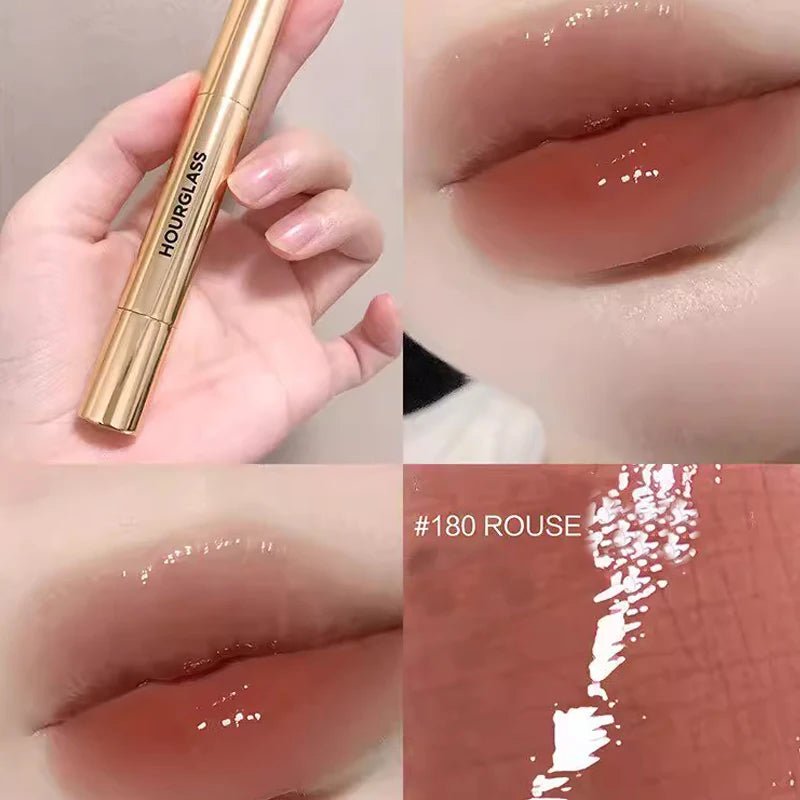 Hourglass 2 - in - 1 Hourglass Solid Lip Gloss & Invisible Concealer | Brightening, Dark Circle & Acne Coverage — 14 Shades - Mzunye