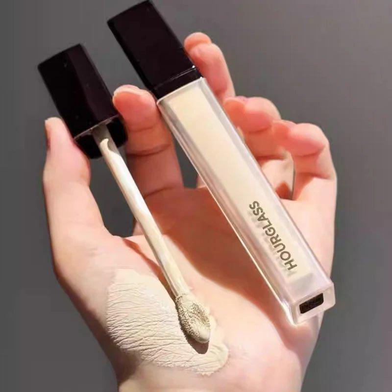 Hourglass 2 - in - 1 Hourglass Solid Lip Gloss & Invisible Concealer | Brightening, Dark Circle & Acne Coverage — 14 Shades - Mzunye