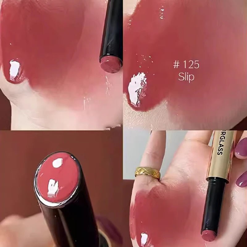Hourglass 2 - in - 1 Hourglass Solid Lip Gloss & Invisible Concealer | Brightening, Dark Circle & Acne Coverage — 14 Shades - Mzunye
