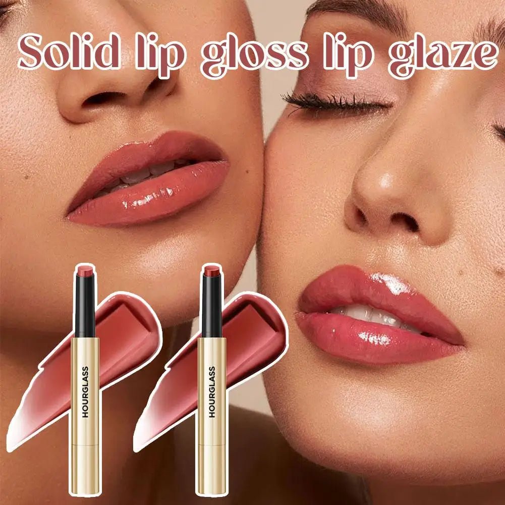 Hourglass Lip Gloss — Mirror Shine, 6 Shades | Long - Lasting & Moisturizing - Mzunye