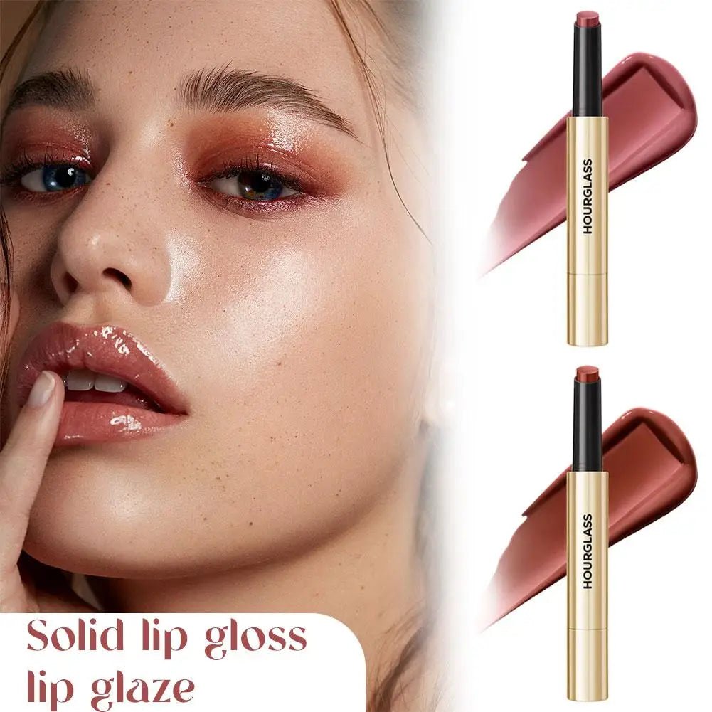 Hourglass Lip Gloss — Mirror Shine, 6 Shades | Long - Lasting & Moisturizing - Mzunye