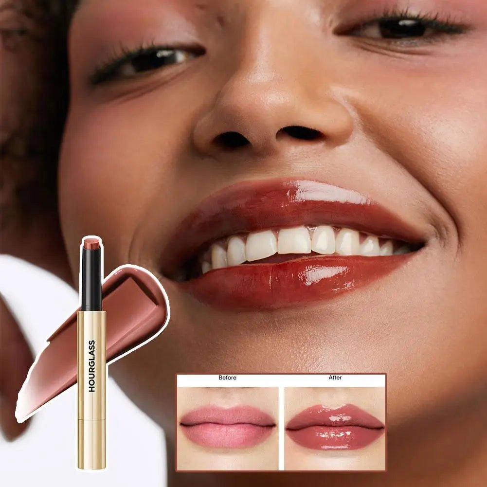 Hourglass Lip Gloss — Mirror Shine, 6 Shades | Long - Lasting & Moisturizing - Mzunye