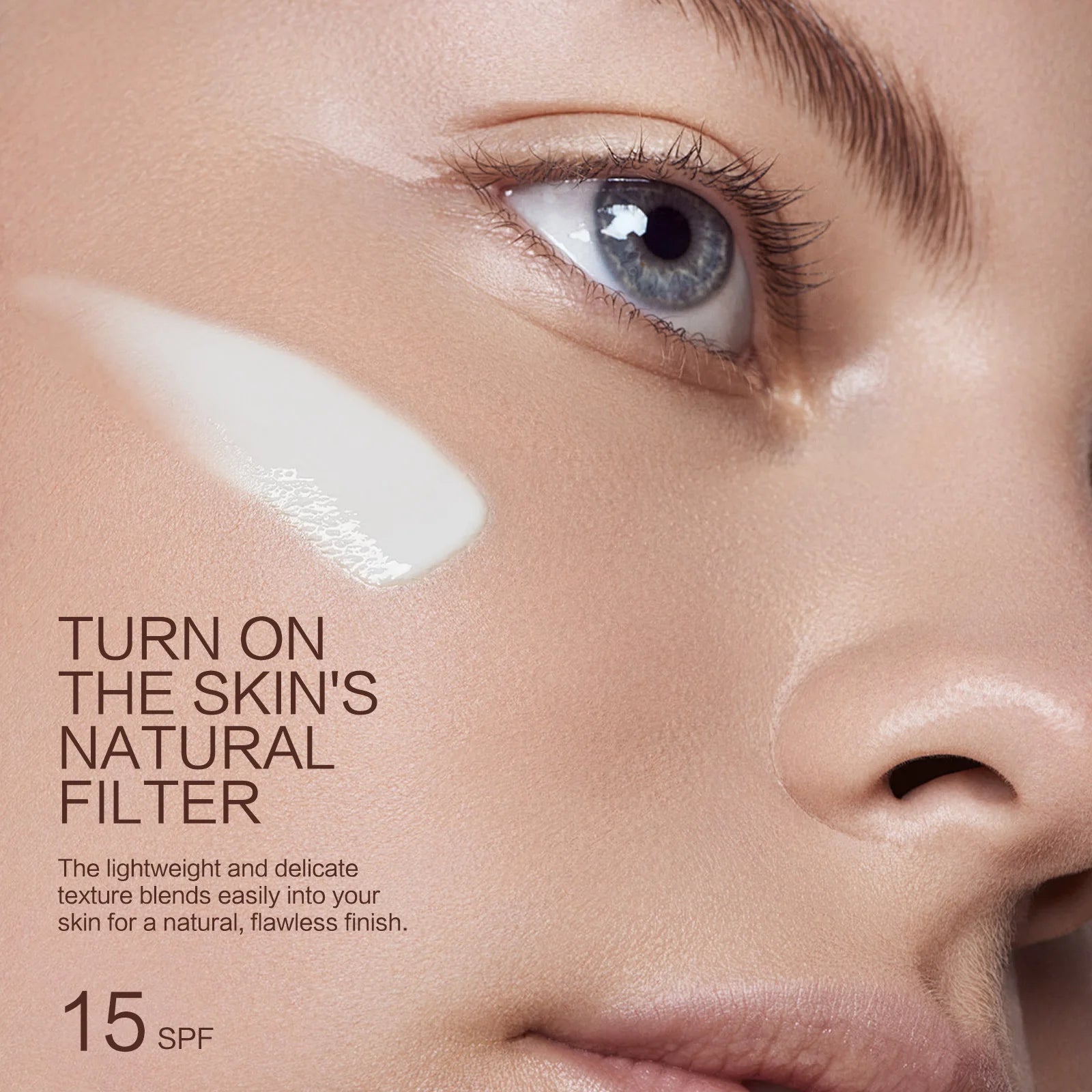 Hyaluronic Acid Foundation with SPF15 — Colour - Adapting, Hydrating, Natural Finish - Mzunye