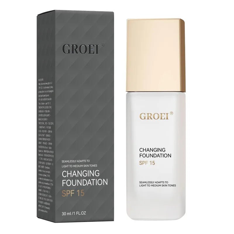 Hyaluronic Acid Foundation with SPF15 — Colour - Adapting, Hydrating, Natural Finish - Mzunye