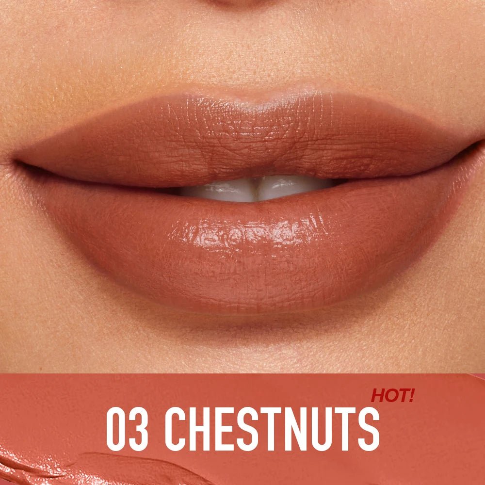Hydrating Satin Lipstick — Long - Lasting Moisturizing Nourishing Plump Lips Glowing Finish in 8 Shades - Mzunye