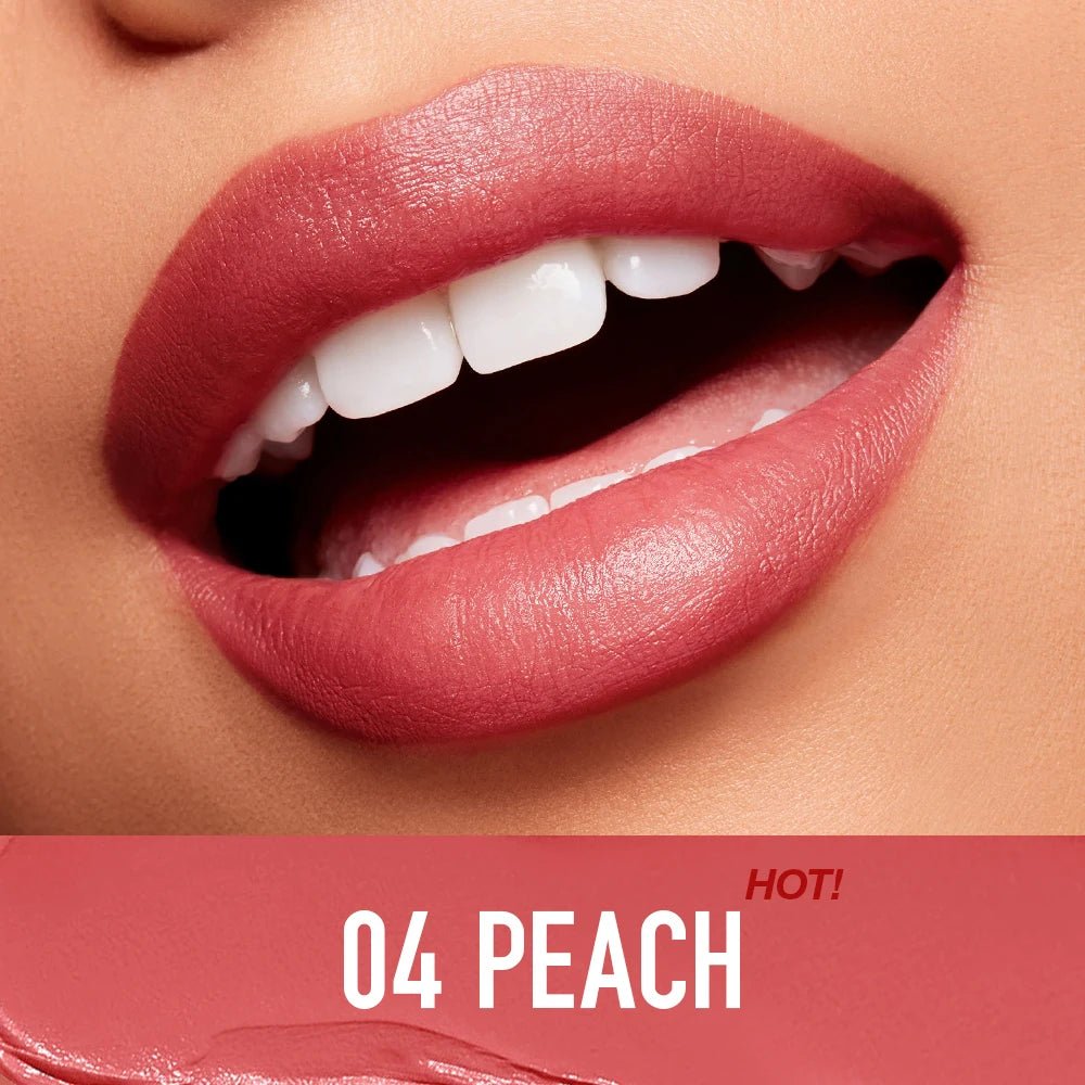 Hydrating Satin Lipstick — Long - Lasting Moisturizing Nourishing Plump Lips Glowing Finish in 8 Shades - Mzunye