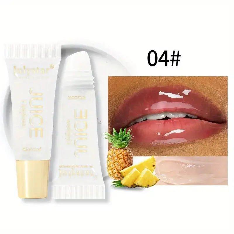 Juicy Glow Jelly Lip Oil — Hydrating Glass Lip Gloss - Mzunye