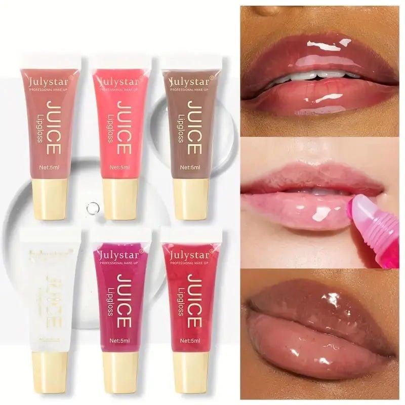 Juicy Glow Jelly Lip Oil — Hydrating Glass Lip Gloss - Mzunye