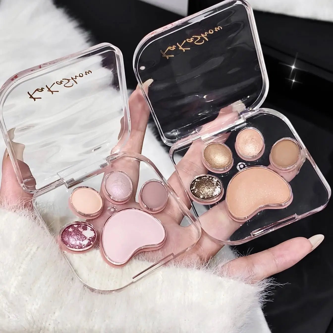 Kakashow Cute Cat Claw Eyeshadow Palette — Blendable Shimmer Shades - Mzunye