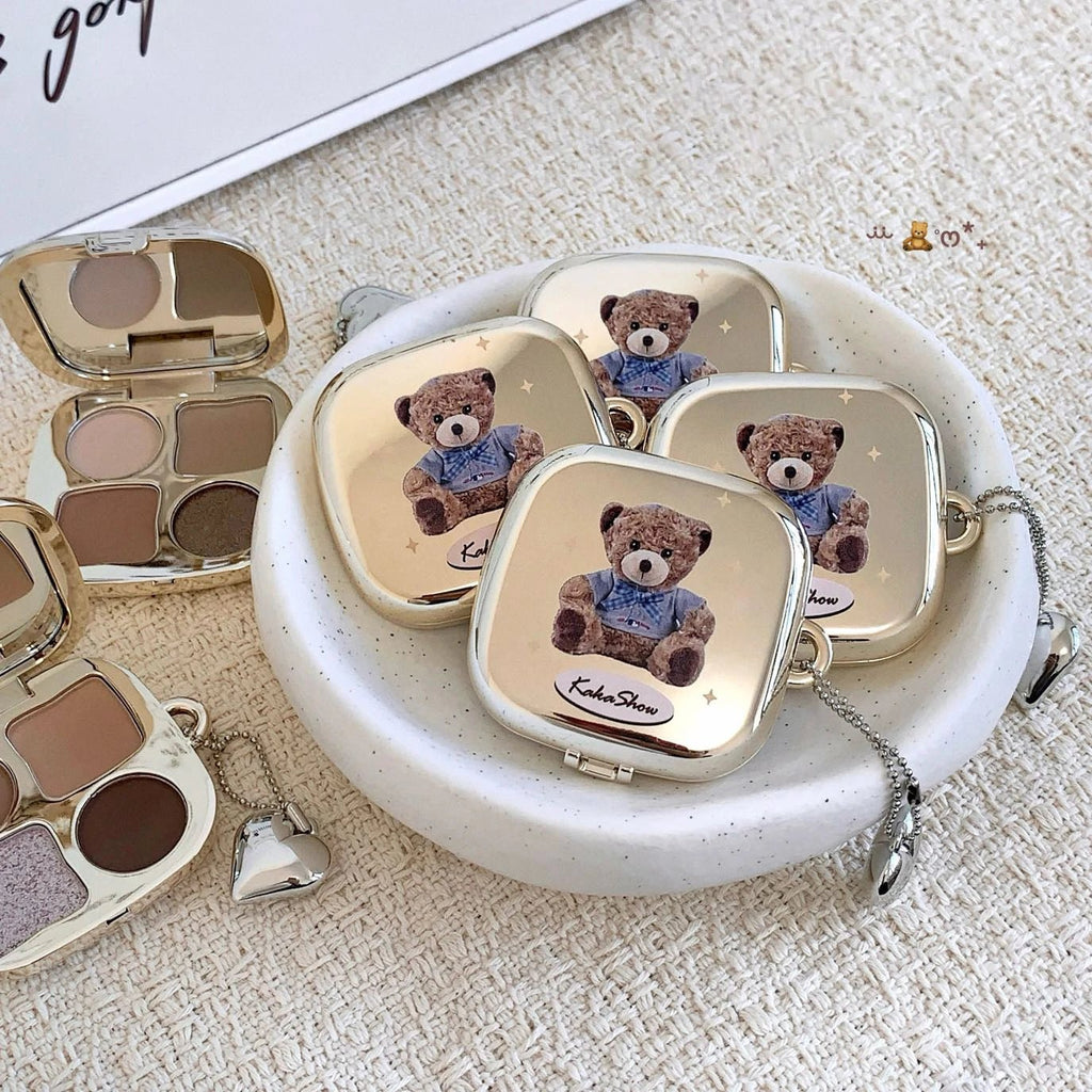 Kakashow Little Bear Eyeshadow Palette — Soft Natural Long - Lasting Smudge - Free Eye Makeup - Mzunye